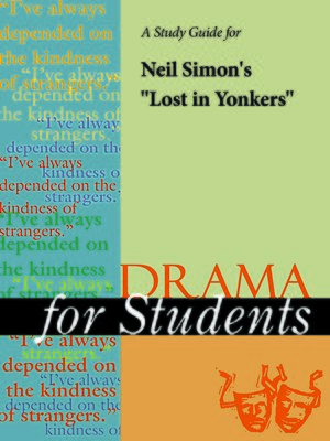 cover image of A Study Guide for Neil Simon's "Lost in Yonkers"